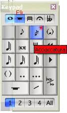 second keypad layout sibelius