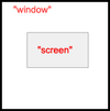 Schematic of a window and a screen in Dmuse.