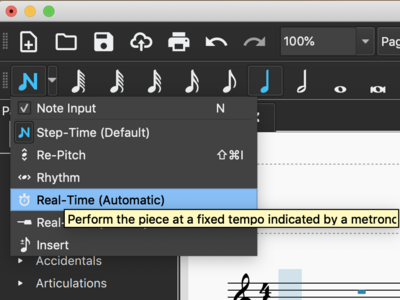 Real-time MIDI Input  Note Input 